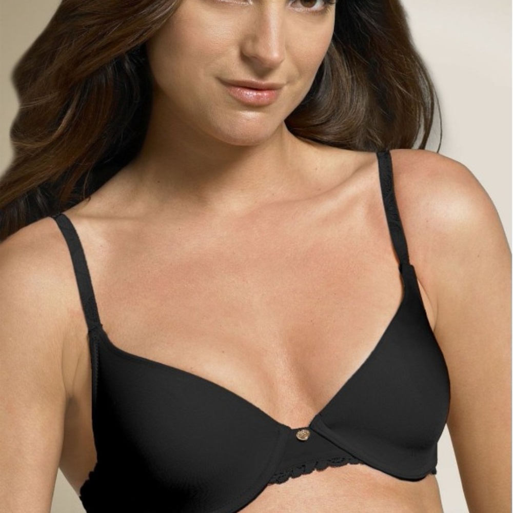 NWT Natori 132001 Lace Trim Body Doubles Bra Brown